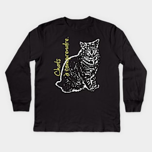 Cats Understand - Light on Dark Kids Long Sleeve T-Shirt